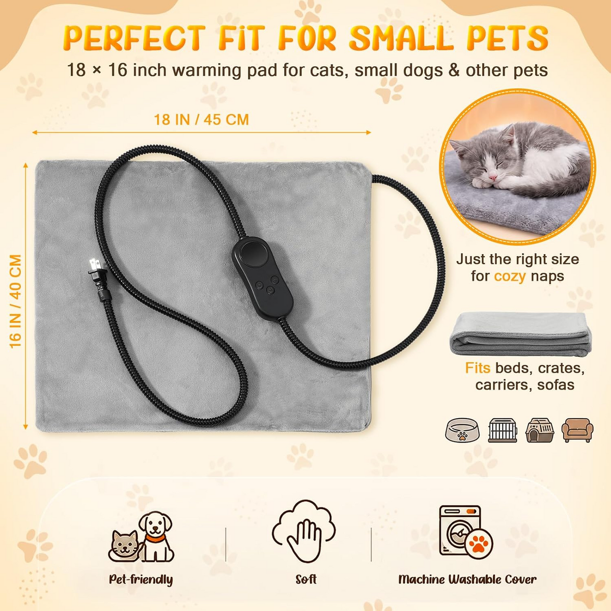 Pet Heating Pad with Timer